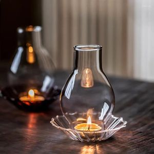 Candele Candele Candlestick Zen Simple Candlelight Nordic Cena Nordic Copertura Glade Cafe El Sea View Room Light Romantico Luce romantica