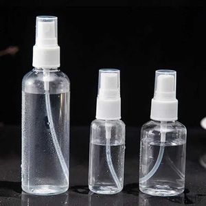 Sprayers 30/50/100ml White Empty Plastic Nasal Spray Bottles Pump Sprayer Mist Nose Spray Refillable Bottling Packaging Travel Accessory