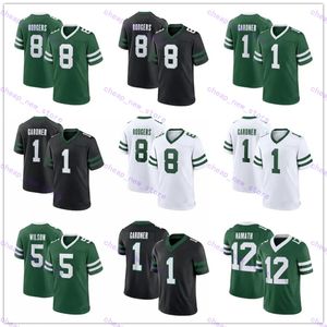 12 Joe Namath Joe Klecko Ahmad Sauce Gardner Aaron Rodgers Zach Wilson Breece Hall Quinnen Williams Jermaine Johnson II Garrett Wilson Brock Bowers Football Jersey