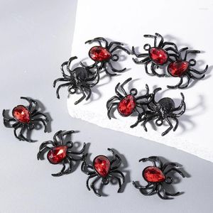 Charms Sansango 10st/Pack Blood Red Spider Pendant Gotic Animals for Women Men smycken tillbehör