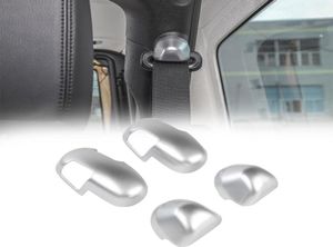 ABS Car Seat Belt Buckle Silver Decoration For Jeep Wrangler JL 2018 Up Factory Outlet Auto Internal Accessories9619169