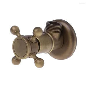 Kitchen Faucets Antique Brass Valve 1/2" Male Thread Water Control Valves Bathroom Angle Stop Faucet Accessories