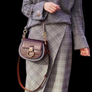 Designer Tess Saddle Borse Nuove donne per la borsa per bracciale borse in rilievo in pelle Croco Guida Crossbody Genuine 2021 JFTHU7990612