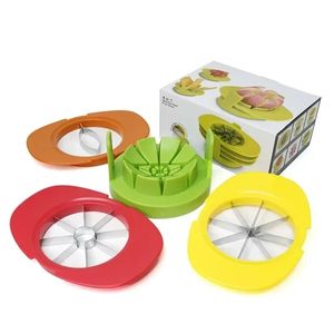 Fruit Cutter Apple Slicer Corer Peeler Set 4-i-1 Rostfritt stål Grönsaker Apple Mango Lemon Pear Orange Slicer med bas