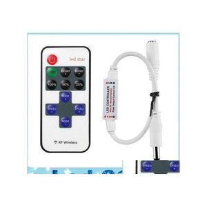 RGB Controllers Mini RF اللاسلكي LED وحدة التحكم عن بُعد لقطعة ألوان واحدة SMD5050 SMD3528 إسقاط تسليم أضواء Ligh DHC53