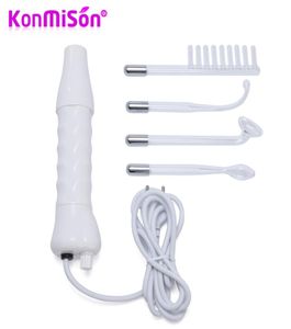 Konmison 4 in 1 macchina per tubo di vetro elettro bacchetta ad alta frequenza Rimuovere le rughe Acne Face Body Spa Beauty Massager 2204264230130
