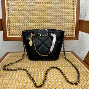 Zincir Tote Torba Tasarımcı Omuz Çantası Klasik Lingge Lüks El Çantası Debriyaj Kadın Moda Damalı Çift Mektup Katı Kamsolu Sebze Sebze Sepet Crossbody Bag