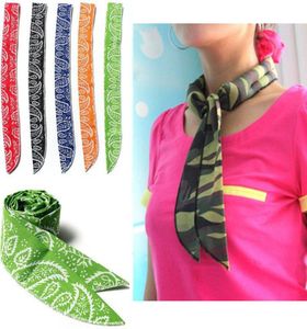 Summer Summer Lod Cooling wiązka 5 colors Nietoksyczne szyję chłodnica szalika pałąk na głowę Bandana4865846