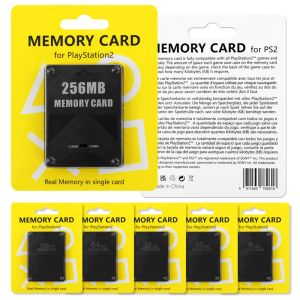 Karty Premium PS2 Karta pamięci 256 MB 128 MB 64 MB 32 MB 16 MB 8MB PS2 Karta pamięci dla Sony PlayStation2 Przechowuj postęp w grze
