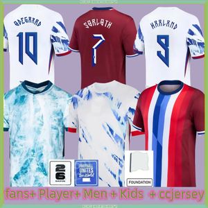 Norway 2024 2025 Soccer Jersey Haaland Odegaard STRAND LARSEN sorloth BERG AJER NUSA BOBB OSTIGARD VETLESEN 21 22 24 25 national team Football Player Fans shirt