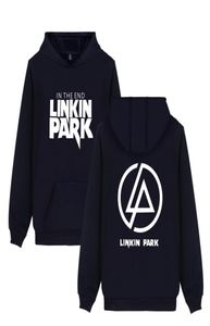 Whole Linkin Park Boodies Mężczyźni drukowane wzór Rock Roll moda moda oversizezowane bluzy zimowe polar bawełniany czarny UE SWE8963379