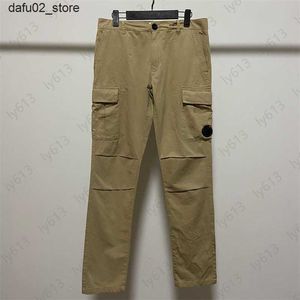 Calça masculina calça de carga masculina designer de moletom CP TRUSERS versão coreana do algodão esportivo Casual Slim Work Men Roupos Q240417