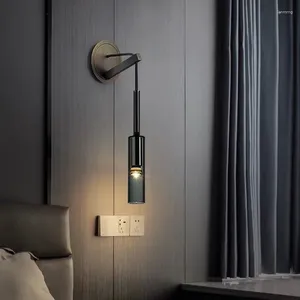 Duvar lambası Modern Led Kolye Işıkları Cam Asma Lambalar Oturma Odası Yatak Odası Işık Fikstür Mutfak Yemek Aydınlatma Evi