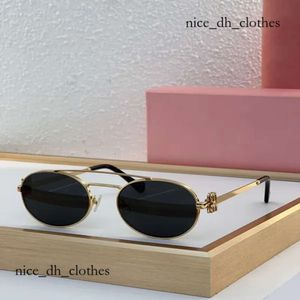 Sunglasses For Women Mui Mui Sunglasses Nice Glasses Europe America Trendy Sexy Retro Chic Metal Sunglasses Double Bridge Design Oval Ladies Sunglasses Uv400 434