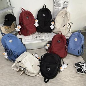 Plecak Kobieta prosta para mężczyzn mężczyzn plecaki szkolne dla nastolatków harajuku dziewcząt 14 cali torby laptopów Koreańska księgarnia 2024