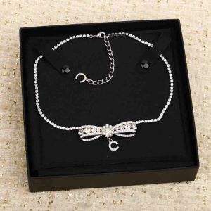 Necklaces 2024 Luxury quality Charm pendant necklace butterfly dhape with sparkly diamond and nature shell beads have box stamp PS7582B