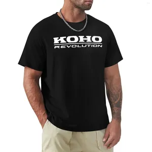 Męskie polo Koho Revolution retro lodowe logo T-shirt Animal Prin for Boys Heavyights Męskie koszulki treningowe