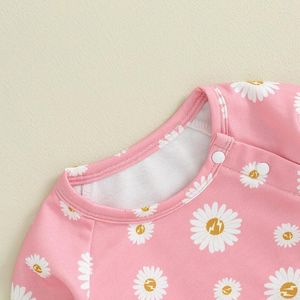 Clothing Sets Toddler Infant Baby Girl Pyjamas Set Daisy PJs Long Sleeve Shirt Top Elasticated Waist Trouser Sleepwear (6M-4Y)