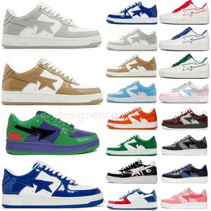 Bapestar che corre scarpe da esterno per uomini tripli grigio blu royal blu grigio chiaro scarpe da ginnastica all'ingrosso