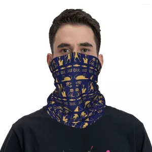 Eşarplar Antik Mısır Sfenks Piramit Bandana Boyun Gaiter Baskılı Mısır Hiyeroglif Maske Eşarp Çok Kullanımlı Kenar Taşım Dış Mekan Sproots Yetişkin