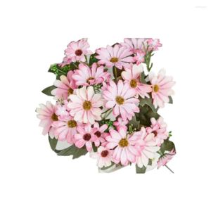 Fiori decorativi simulato Dutch Daisy Decorazione per matrimoni Flower artificiale Gerbera BOUQUET CABLET