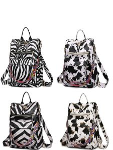 Pu Leather Cow Zebra Prints Women039s Backpack Outdoor Travel Leisure Shoulder Bag With Guitar Strap Crossbody5574740