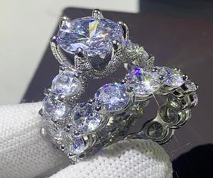 2020 NUOVO ARRIVO Gioielli vintage unici 925 Rings Sterling Silver Rings Topaz Topaz White Topaz CZ Diamond Diamond Rin1932074