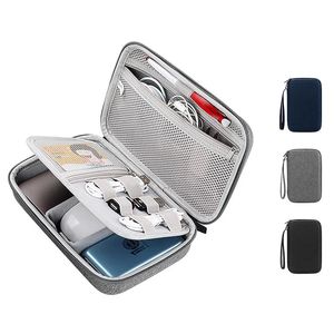 Large Capacity Travel Electronics Accessories Organizer Tablet Hard Disk Cable Portable Storage Bag Airbag