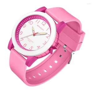 Relógios de pulso Leisure Women's Electronic Watch Fashion Multi Funcional Candy Color