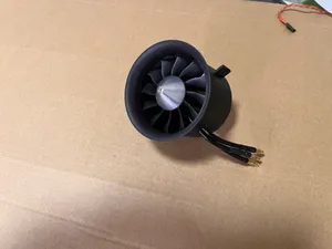 Qx CW/CCW 70 мм EDF 12 Blades 6S 3300G Thrust Outrun Bloud Motor Motor QF3027-2200KV 100A ESC для 70 Jet RC Самолета