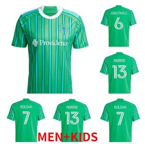 2024 2025 Seattle FC Soccer Jerseys Morris Roldan Ruidiaz Lodeiro Vargas Rusank de la Vega Sounders 24 25 futebol masculino Camisa infantil