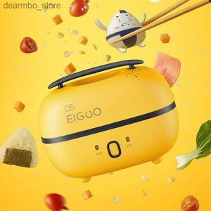 BENTO BOXES MIDEA ELECTRE加熱ランチボックス2レイヤーポータブルミニライス炊飯器1Lマルチ断熱材の食品高速加熱テークボックストラベルL49