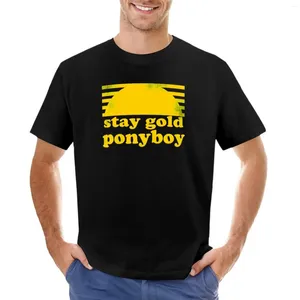 Polos da uomo Resta Gold T-shirt Ponyboy top carino vestiti estivi anime hippie per uomini