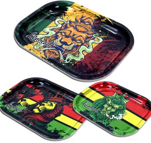Cartoon Smoking Tobacco Rolling Trays Metal Cigarette Tobacco Brass Plate 180&140&15mm Herb Handroller Smoke Accessories For Pipe Grinder