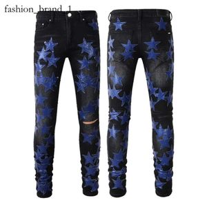 Amirir Jeans Designer Jeans Mens Denim Embroidery Pants Fashion Holes Trouser Size 28-40 Hip Hop Distressed Zipper Trousers for 2024 Top Sell 4898