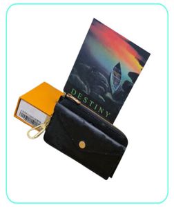 2022 High Quality mais elegante Cartão de cartões e moedas de designers de zíper da moda Famous Wallets Pursenhe Card Card Purse9971819