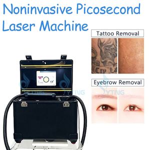 Picolaser portátil Remoção de tatuagem de tatuagem de tatuagem Pigmentação Remoção de sardas Picossegundo Q Swicth Laser Machine