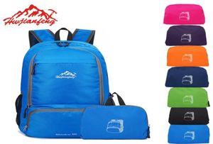 Składana torba na zewnątrz sportowy podróżny plecak dla trekkingów mężczyzn w torbie skóry Wodoodporne nylonowe plecaki 3645489