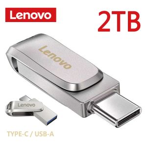 Adapter Lenovo 2TB Usb 3.0 Flash Drives High Speed Metal Pendrive 1TB 512GB 256GB Portable Usb Drive Waterproof Memoria Usb Flash Disk
