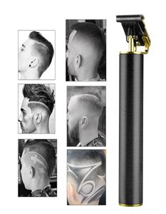 USB -uppladdningsbar keramisk trimmer Barber Hair Clipper Machine Cutting Beard Men Haircut Styling Tool7726109