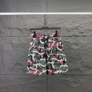 Herrspårar Mens Hawaiian Beach Set Semestertröjor för män och kvinnor Färg Blockerande Shorts Set B24