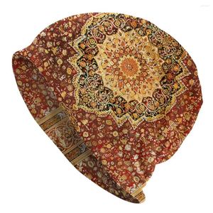 Boinas Khorasan Antique Carpet Prind Sport de gorro fino Caps Pérsia Crados da Pérsia Beanies Ski Soft Bonnet Hats