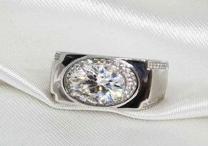 Meibapj VVS1Color 1/ 2/3 S Diamond Simple Ring per uomini Real 925 Sterling Silver Fine Wedding Jewelry4547827