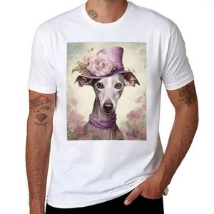 Men's Polos The Purple Whippet Dog Lady T-shirt Anime Funnys Edition Mens Graphic T-shirts Pack