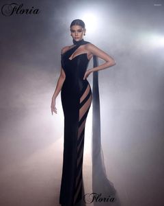 Runway Dresses Haute Coutures Black Velvet Celebrity Mermaid Sweetheart Special Evening Gowns Fashion Week Vestidos de Noche