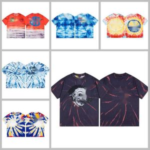 Gallrey Tee Depts Designer T-shirt Najwyższa jakość luksusowa moda T-shirt Summer krawat barwione cyfrowe ulicy Hip Hip mode