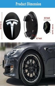 4pcs 56 mm Centro ruota del volante Centro di copertura del mozzo per Tesla Modello 3 S X EMBLITULE LOGO LOGO LOGO BASSO