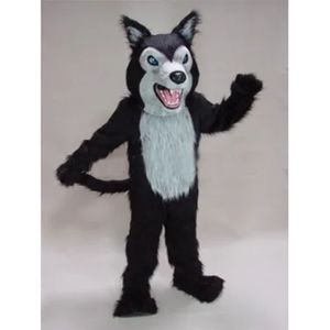 2024 Vendite calde Halloween Big Bad Wolf Mascot Costume Adulti Dimensioni festa di compleanno Outfit Outfit Fancy Costume Caratteri Costumi