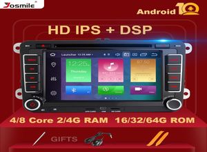 4GB2 DIN Android 10 Autoradio GPS -Navigation für VW Passat B6 T5 Amarok Skoda Octavia 2 Sitz Leon Golf 5 Multimedia5997412