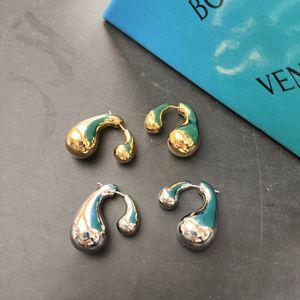 Earring Designer per donne con box originale gocce d'acqua a cerchio femminile con lettere di moda Stullo di personalità